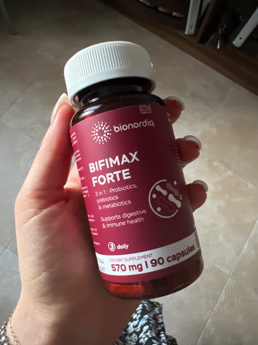 Фото покупателя №562 из 638: Пробиотик Bifimax Forte / 570 mg / 90 капсул, отзыв на 5 из 5, Ozon, 7 июля 2024