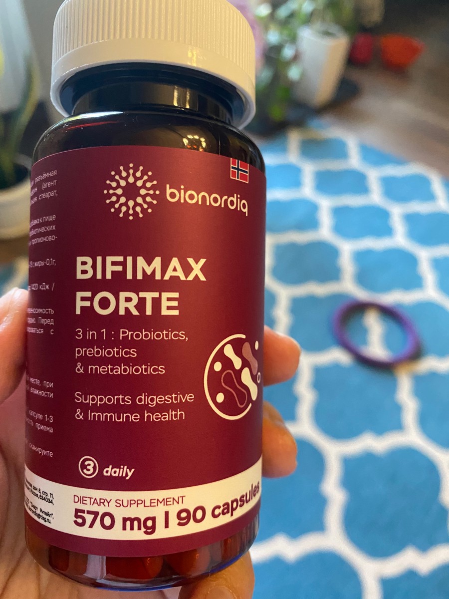 Фото покупателя №544 из 638: Пробиотик Bifimax Forte / 570 mg / 90 капсул, отзыв на 5 из 5, Ozon, 8 июля 2024