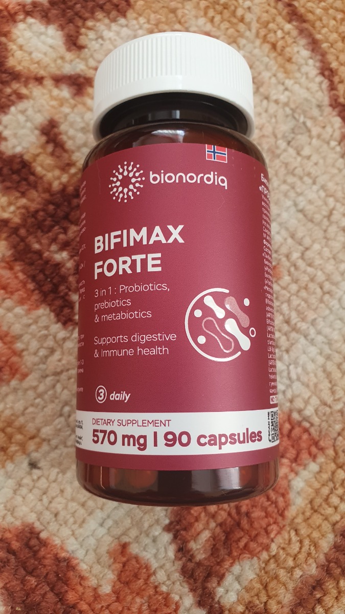 Фото покупателя №398 из 638: Пробиотик Bifimax Forte / 570 mg / 90 капсул, отзыв на 5 из 5, Ozon, 17 июля 2024