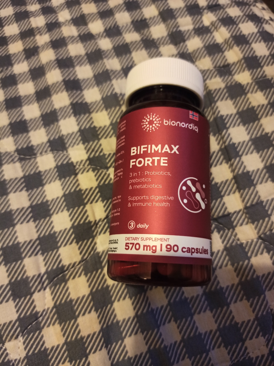 Фото покупателя №360 из 638: Пробиотик Bifimax Forte / 570 mg / 90 капсул, отзыв на 5 из 5, Ozon, 18 июля 2024