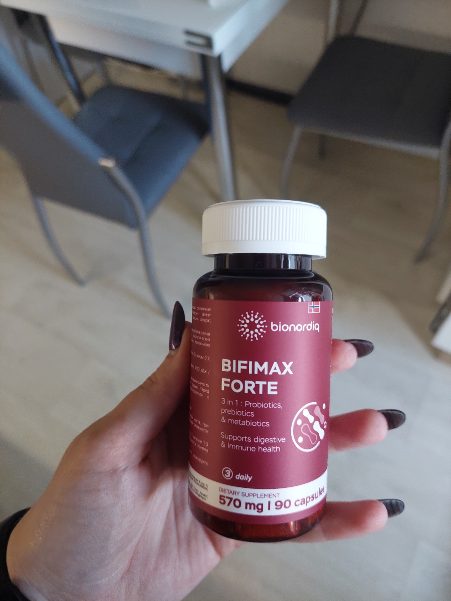 Фото покупателя №201 из 638: Пробиотик Bifimax Forte / 570 mg / 90 капсул, отзыв на 5 из 5, Ozon, 30 июля 2024