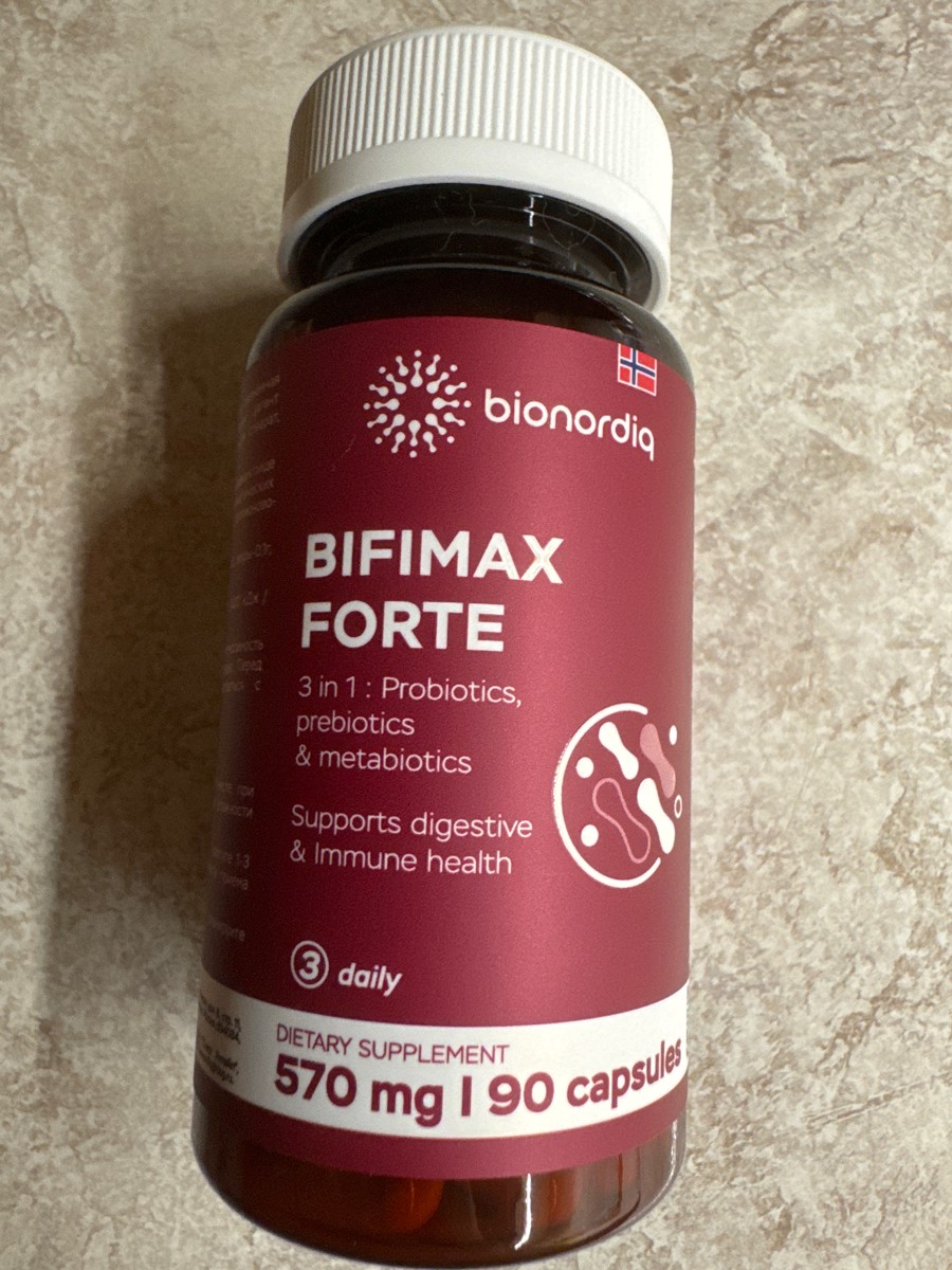 Фото покупателя №100 из 638: Пробиотик Bifimax Forte / 570 mg / 90 капсул, отзыв на 5 из 5, Ozon, 9 августа 2024