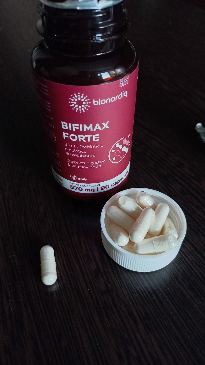Фото покупателя №123 из 638: Пробиотик Bifimax Forte / 570 mg / 90 капсул, отзыв на 5 из 5, Ozon, 6 августа 2024