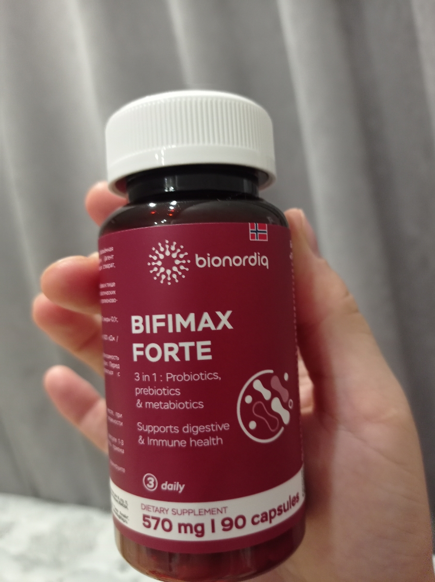 Фото покупателя №113 из 638: Пробиотик Bifimax Forte / 570 mg / 90 капсул, отзыв на 5 из 5, Ozon, 7 августа 2024