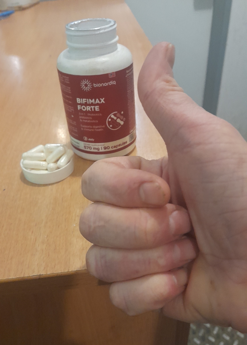 Фото покупателя №10 из 638: Пробиотик Bifimax Forte / 570 mg / 90 капсул, отзыв на 5 из 5, Ozon, 18 января 2025