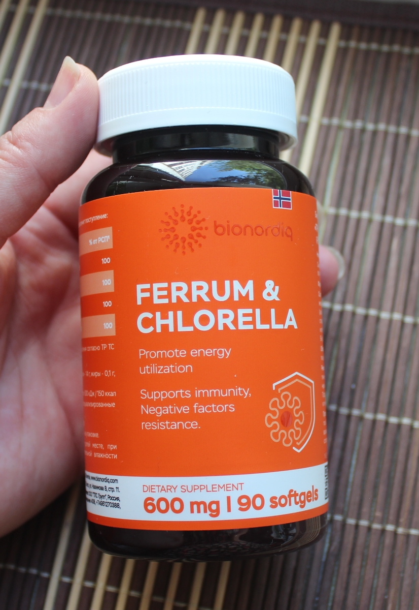 Фото покупателя №263 из 293: Железо Ferrum Chlorella bionordiq 600 мг 90 капсул, при анемии, для гемоглобина, хлорелла, железо витамины, для женщин, витаминный комплекс, БАД, для иммунитета, для здоровья, для женщин и мужчин, отзыв на 5 из 5, Ozon, 27 июня 2024
