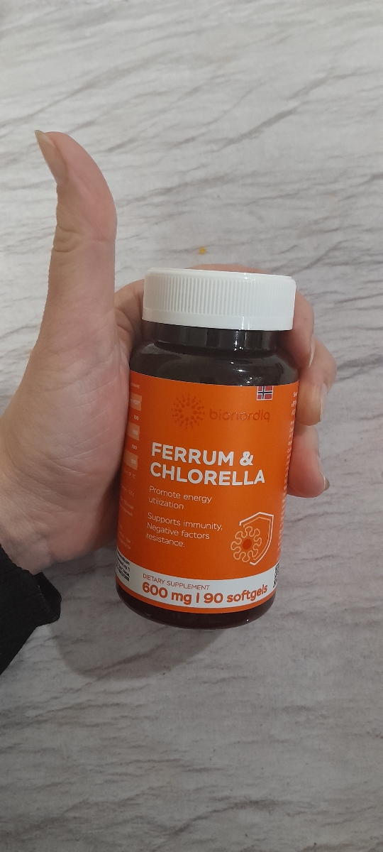 Фото покупателя №257 из 293: Железо Ferrum Chlorella bionordiq 600 мг 90 капсул, при анемии, для гемоглобина, хлорелла, железо витамины, для женщин, витаминный комплекс, БАД, для иммунитета, для здоровья, для женщин и мужчин, отзыв на 5 из 5, Ozon, 28 июня 2024