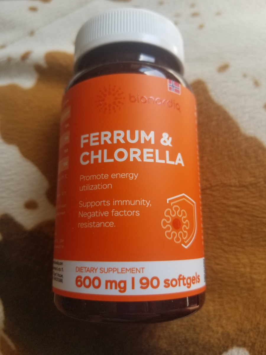 Фото покупателя №227 из 293: Железо Ferrum Chlorella bionordiq 600 мг 90 капсул, при анемии, для гемоглобина, хлорелла, железо витамины, для женщин, витаминный комплекс, БАД, для иммунитета, для здоровья, для женщин и мужчин, отзыв на 4 из 5, Ozon, 30 июня 2024