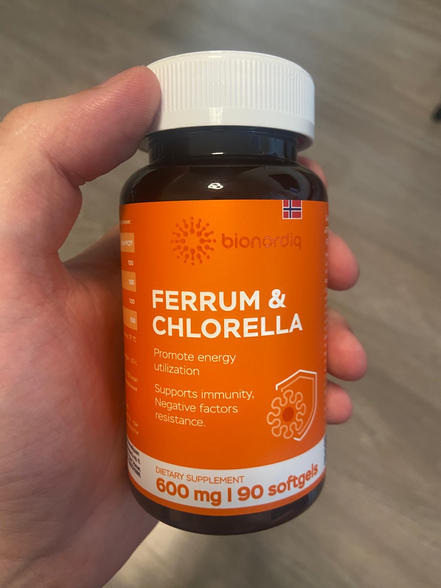Фото покупателя №207 из 293: Железо Ferrum Chlorella bionordiq 600 мг 90 капсул, при анемии, для гемоглобина, хлорелла, железо витамины, для женщин, витаминный комплекс, БАД, для иммунитета, для здоровья, для женщин и мужчин, отзыв на 5 из 5, Ozon, 1 июля 2024