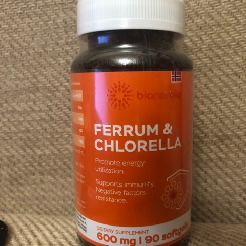 Фото покупателя №198 из 293: Железо Ferrum Chlorella bionordiq 600 мг 90 капсул, при анемии, для гемоглобина, хлорелла, железо витамины, для женщин, витаминный комплекс, БАД, для иммунитета, для здоровья, для женщин и мужчин, отзыв на 5 из 5, Ozon, 1 июля 2024