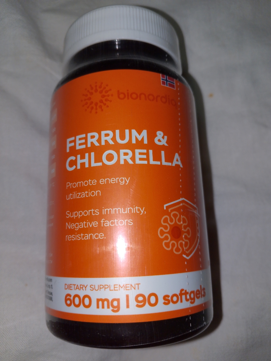 Фото покупателя №178 из 293: Железо Ferrum Chlorella bionordiq 600 мг 90 капсул, при анемии, для гемоглобина, хлорелла, железо витамины, для женщин, витаминный комплекс, БАД, для иммунитета, для здоровья, для женщин и мужчин, отзыв на 5 из 5, Ozon, 3 июля 2024