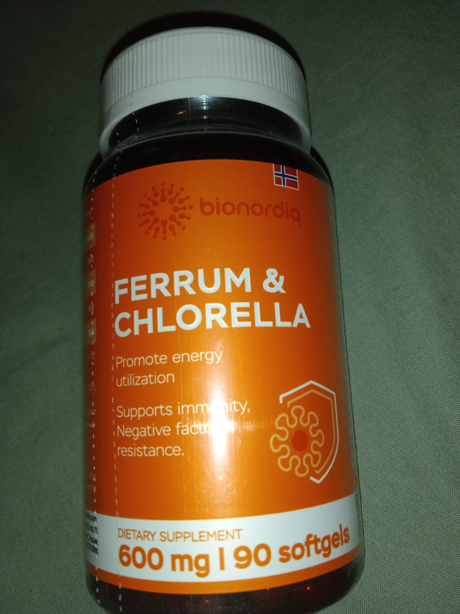 Фото покупателя №170 из 293: Железо Ferrum Chlorella bionordiq 600 мг 90 капсул, при анемии, для гемоглобина, хлорелла, железо витамины, для женщин, витаминный комплекс, БАД, для иммунитета, для здоровья, для женщин и мужчин, отзыв на 5 из 5, Ozon, 4 июля 2024
