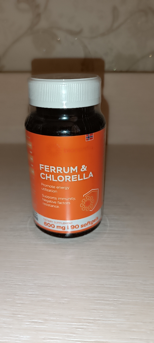 Фото покупателя №138 из 293: Железо Ferrum Chlorella bionordiq 600 мг 90 капсул, при анемии, для гемоглобина, хлорелла, железо витамины, для женщин, витаминный комплекс, БАД, для иммунитета, для здоровья, для женщин и мужчин, отзыв на 5 из 5, Ozon, 5 июля 2024