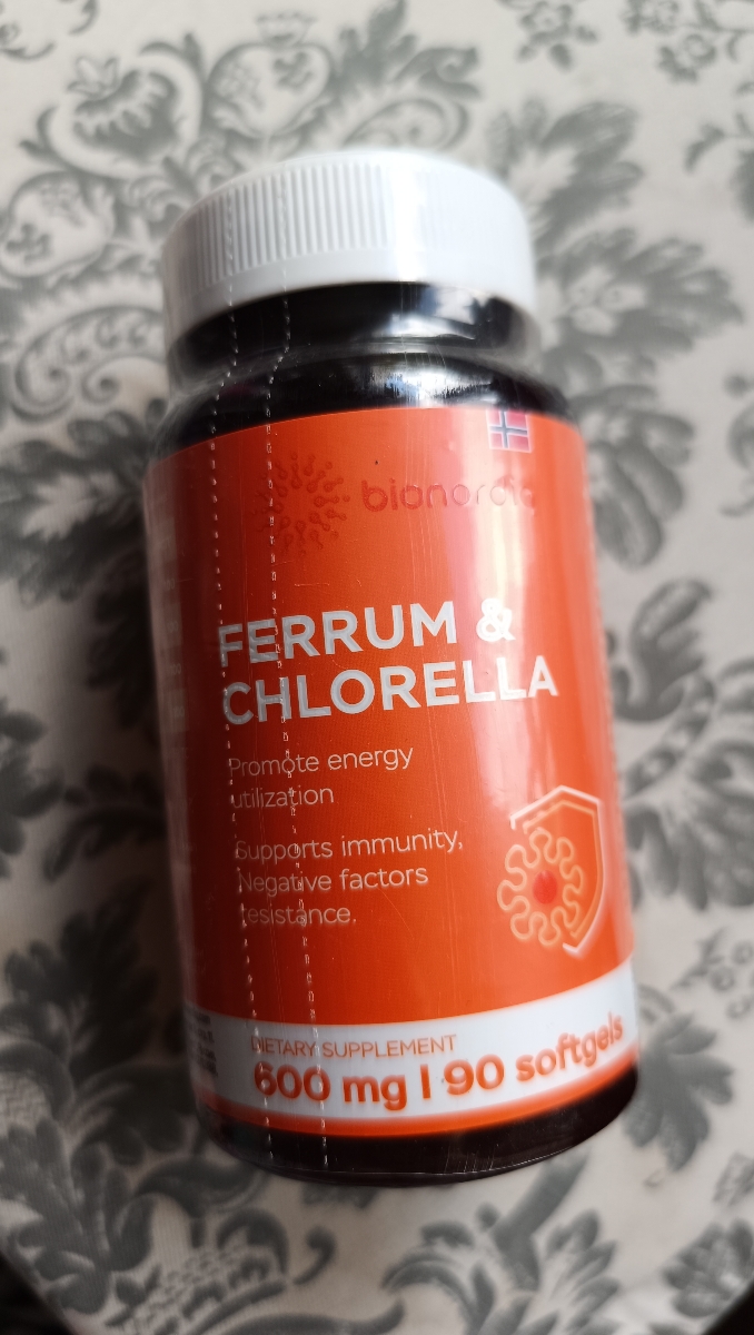 Фото покупателя №137 из 293: Железо Ferrum Chlorella bionordiq 600 мг 90 капсул, при анемии, для гемоглобина, хлорелла, железо витамины, для женщин, витаминный комплекс, БАД, для иммунитета, для здоровья, для женщин и мужчин, отзыв на 4 из 5, Ozon, 5 июля 2024