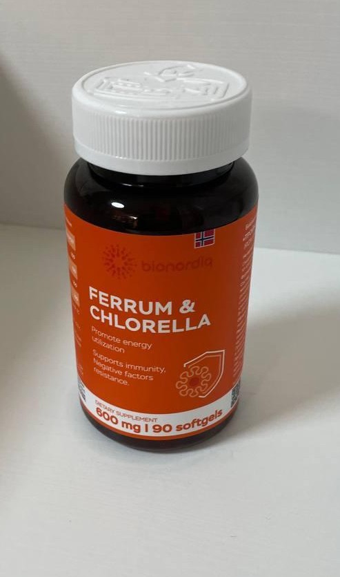 Фото покупателя №115 из 293: Железо Ferrum Chlorella bionordiq 600 мг 90 капсул, при анемии, для гемоглобина, хлорелла, железо витамины, для женщин, витаминный комплекс, БАД, для иммунитета, для здоровья, для женщин и мужчин, отзыв на 5 из 5, Ozon, 6 июля 2024