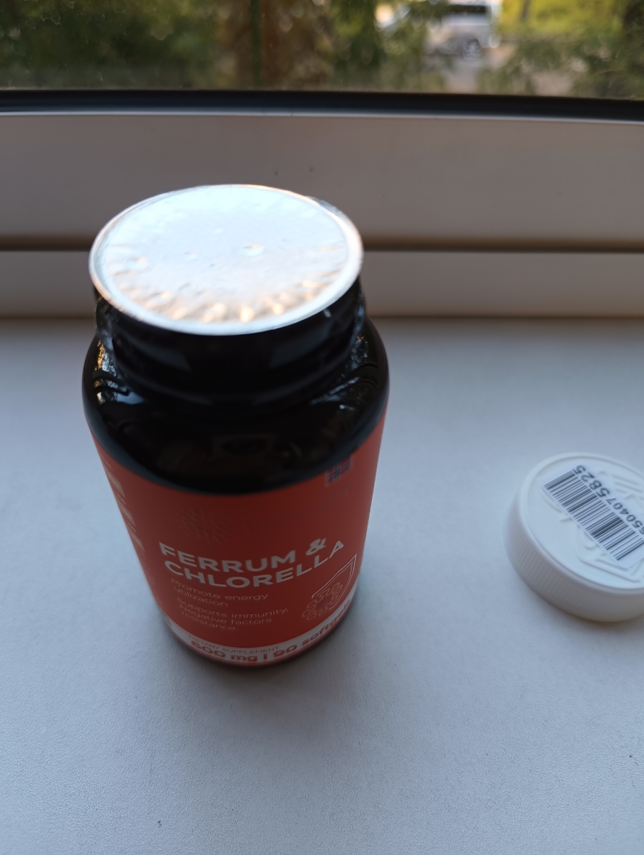 Фото покупателя №95 из 293: Железо Ferrum Chlorella bionordiq 600 мг 90 капсул, при анемии, для гемоглобина, хлорелла, железо витамины, для женщин, витаминный комплекс, БАД, для иммунитета, для здоровья, для женщин и мужчин, отзыв на 5 из 5, Ozon, 8 июля 2024