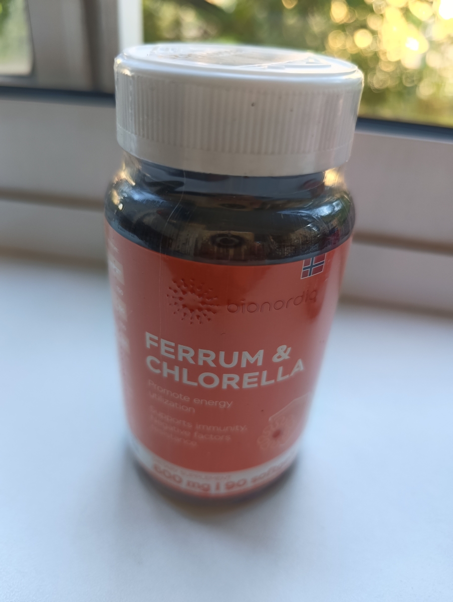 Фото покупателя №96 из 293: Железо Ferrum Chlorella bionordiq 600 мг 90 капсул, при анемии, для гемоглобина, хлорелла, железо витамины, для женщин, витаминный комплекс, БАД, для иммунитета, для здоровья, для женщин и мужчин, отзыв на 5 из 5, Ozon, 8 июля 2024