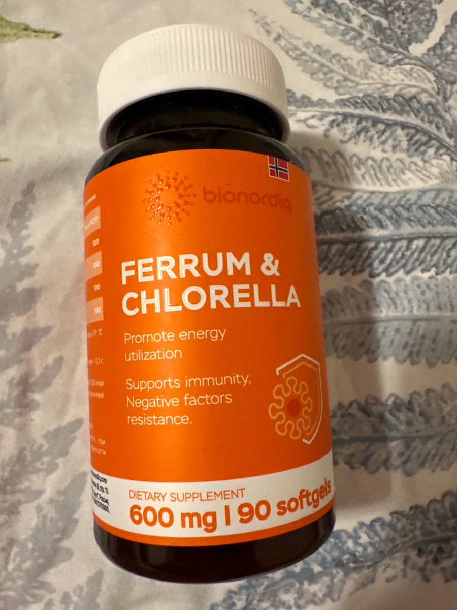 Фото покупателя №84 из 293: Железо Ferrum Chlorella bionordiq 600 мг 90 капсул, при анемии, для гемоглобина, хлорелла, железо витамины, для женщин, витаминный комплекс, БАД, для иммунитета, для здоровья, для женщин и мужчин, отзыв на 5 из 5, Ozon, 9 июля 2024