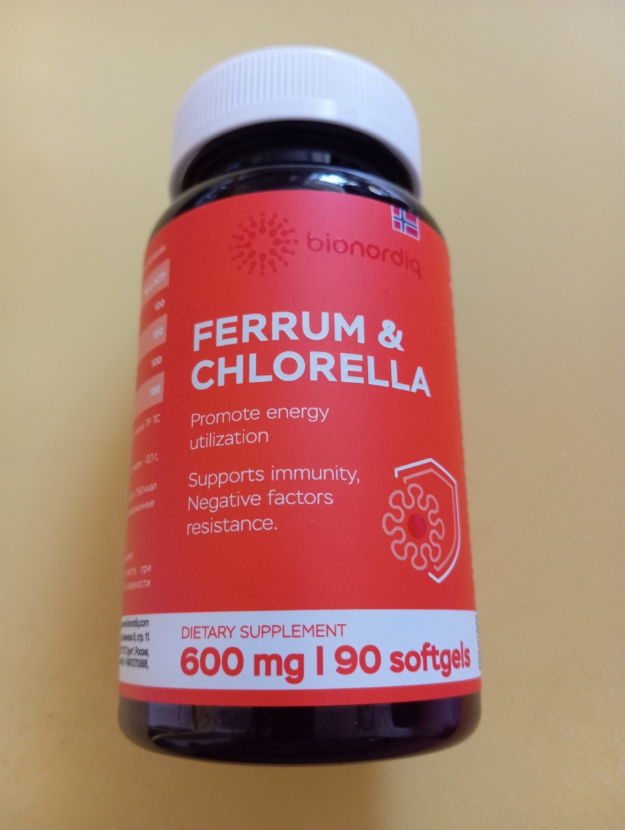 Фото покупателя №70 из 293: Железо Ferrum Chlorella bionordiq 600 мг 90 капсул, при анемии, для гемоглобина, хлорелла, железо витамины, для женщин, витаминный комплекс, БАД, для иммунитета, для здоровья, для женщин и мужчин, отзыв на 5 из 5, Ozon, 11 июля 2024