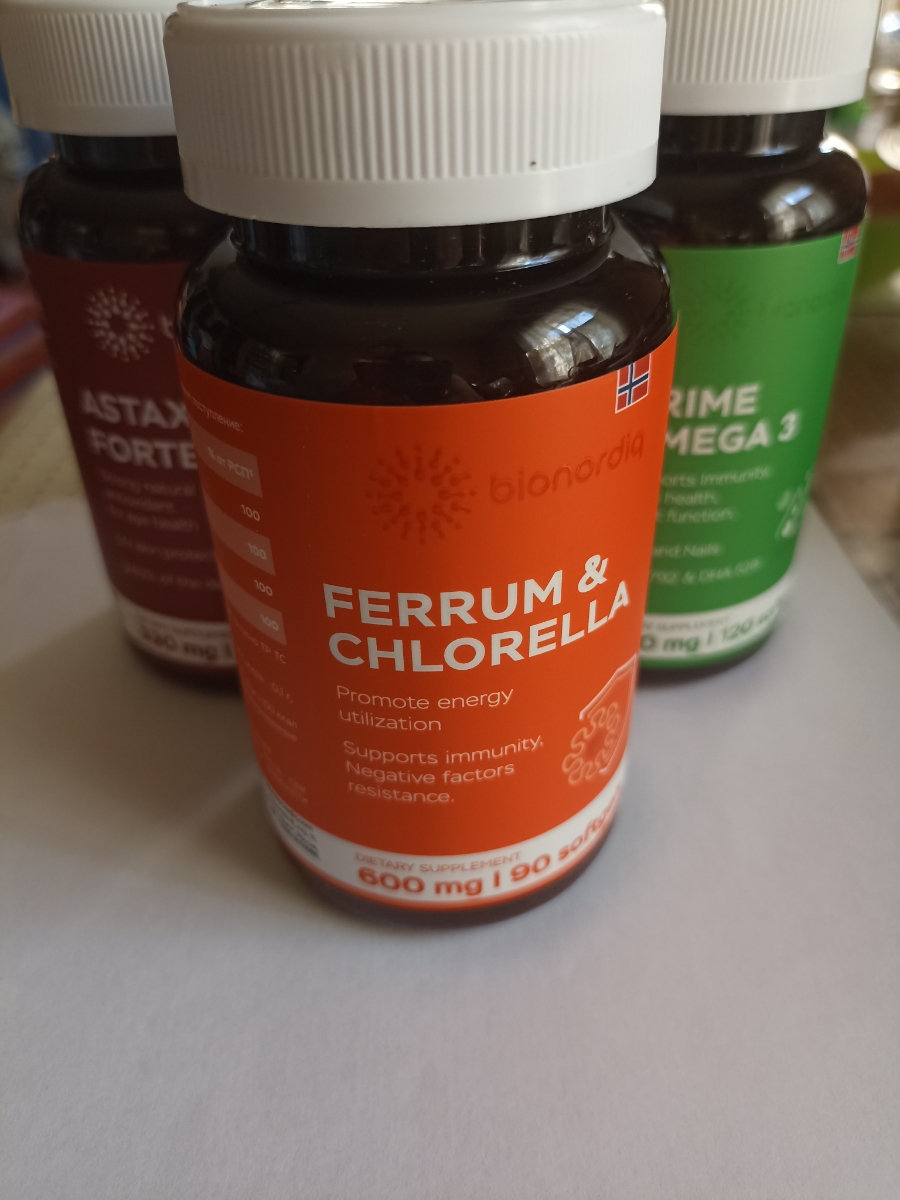 Фото покупателя №62 из 293: Железо Ferrum Chlorella bionordiq 600 мг 90 капсул, при анемии, для гемоглобина, хлорелла, железо витамины, для женщин, витаминный комплекс, БАД, для иммунитета, для здоровья, для женщин и мужчин, отзыв на 5 из 5, Ozon, 12 июля 2024