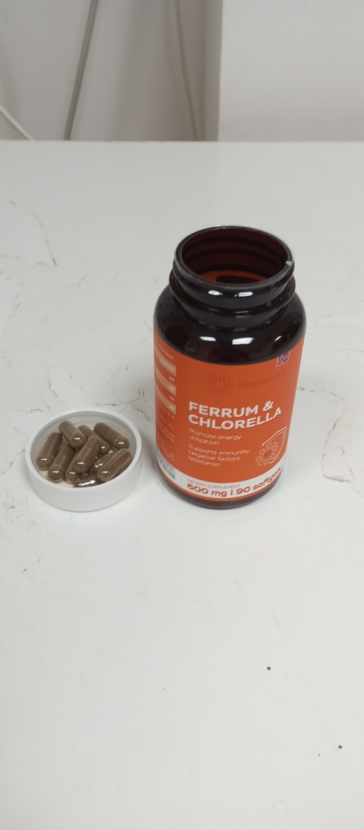 Фото покупателя №43 из 293: Железо Ferrum Chlorella bionordiq 600 мг 90 капсул, при анемии, для гемоглобина, хлорелла, железо витамины, для женщин, витаминный комплекс, БАД, для иммунитета, для здоровья, для женщин и мужчин, отзыв на 5 из 5, Ozon, 13 июля 2024