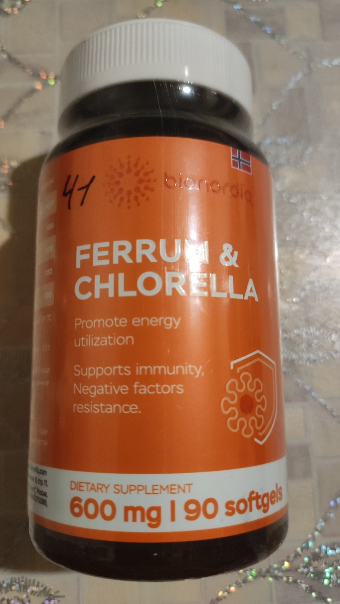 Фото покупателя №34 из 293: Железо Ferrum Chlorella bionordiq 600 мг 90 капсул, при анемии, для гемоглобина, хлорелла, железо витамины, для женщин, витаминный комплекс, БАД, для иммунитета, для здоровья, для женщин и мужчин, отзыв на 5 из 5, Ozon, 17 июля 2024