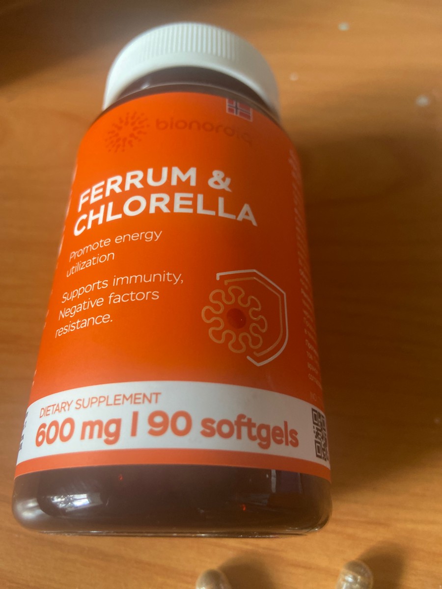 Фото покупателя №25 из 293: Железо Ferrum Chlorella bionordiq 600 мг 90 капсул, при анемии, для гемоглобина, хлорелла, железо витамины, для женщин, витаминный комплекс, БАД, для иммунитета, для здоровья, для женщин и мужчин, отзыв на 5 из 5, Ozon, 19 июля 2024