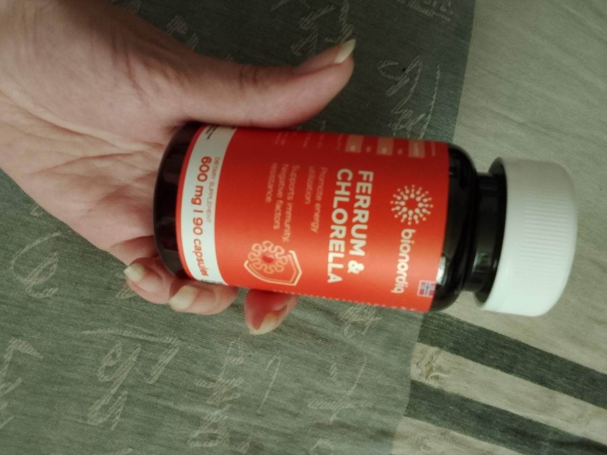 Фото покупателя №11 из 293: Железо Ferrum Chlorella bionordiq 600 мг 90 капсул, при анемии, для гемоглобина, хлорелла, железо витамины, для женщин, витаминный комплекс, БАД, для иммунитета, для здоровья, для женщин и мужчин, отзыв на 4 из 5, Ozon, 15 июня 2025