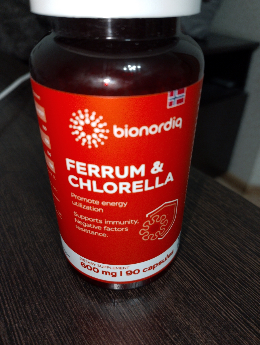 Фото покупателя №7 из 293: Железо Ferrum Chlorella bionordiq 600 мг 90 капсул, при анемии, для гемоглобина, хлорелла, железо витамины, для женщин, витаминный комплекс, БАД, для иммунитета, для здоровья, для женщин и мужчин, отзыв на 5 из 5, Ozon, 15 февраля 2026