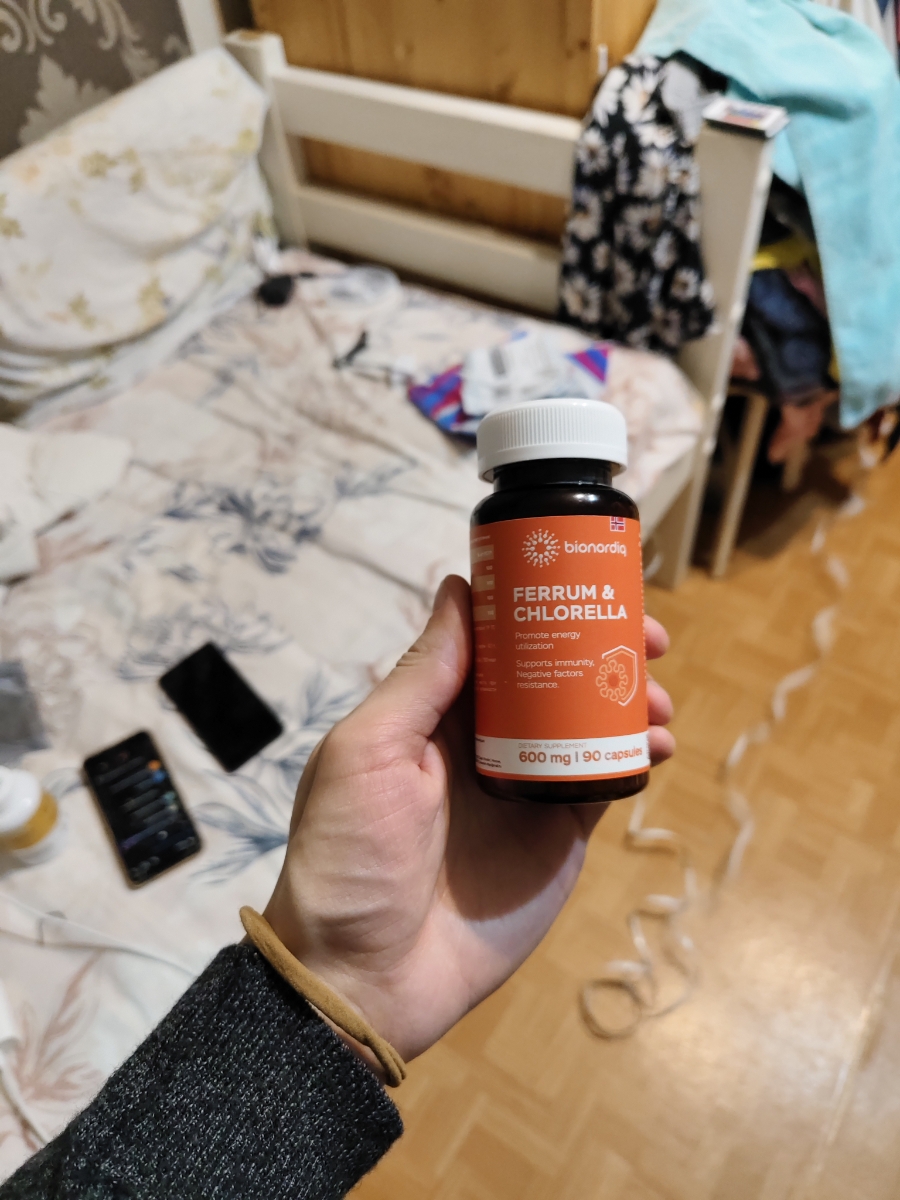Фото покупателя №6 из 293: Железо Ferrum Chlorella bionordiq 600 мг 90 капсул, при анемии, для гемоглобина, хлорелла, железо витамины, для женщин, витаминный комплекс, БАД, для иммунитета, для здоровья, для женщин и мужчин, отзыв на 5 из 5, Ozon, 17 февраля 2026