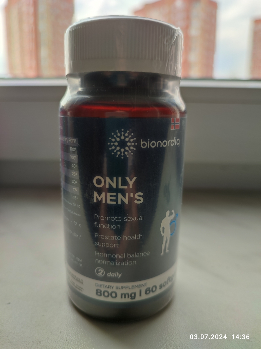 Фото покупателя №375 из 394: Комплекс витамины для мужчин Only Men's / 1020 mg / 60 капсул, отзыв на 5 из 5, Ozon, 4 июля 2024