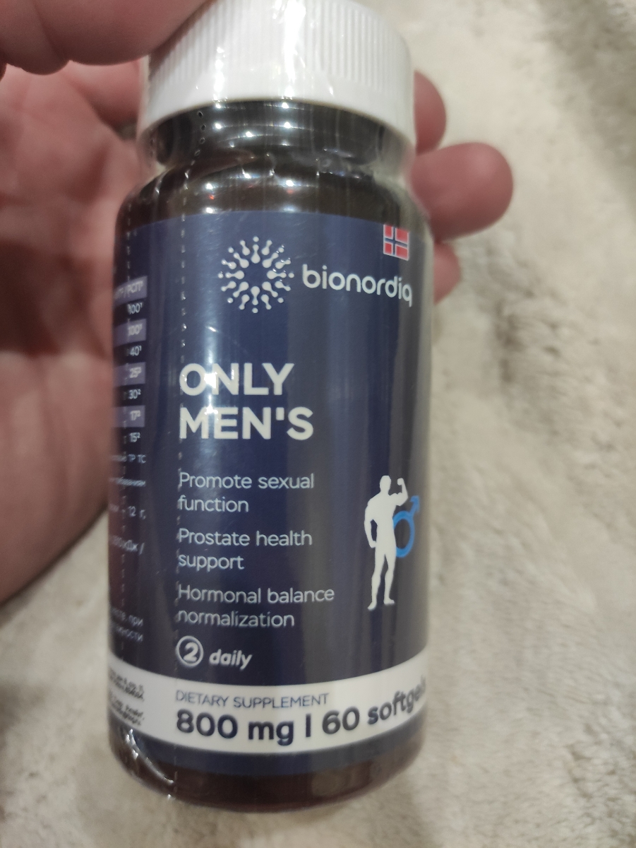 Фото покупателя №341 из 394: Комплекс витамины для мужчин Only Men's / 1020 mg / 60 капсул, отзыв на 5 из 5, Ozon, 8 июля 2024