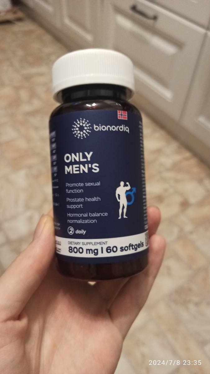 Фото покупателя №339 из 394: Комплекс витамины для мужчин Only Men's / 1020 mg / 60 капсул, отзыв на 5 из 5, Ozon, 8 июля 2024