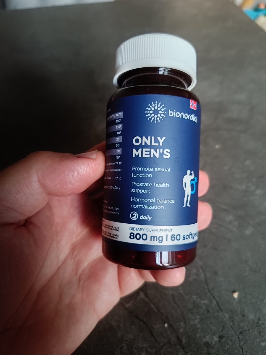 Фото покупателя №325 из 394: Комплекс витамины для мужчин Only Men's / 1020 mg / 60 капсул, отзыв на 5 из 5, Ozon, 10 июля 2024