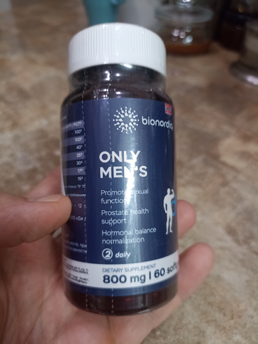 Фото покупателя №186 из 394: Комплекс витамины для мужчин Only Men's / 1020 mg / 60 капсул, отзыв на 5 из 5, Ozon, 27 июля 2024