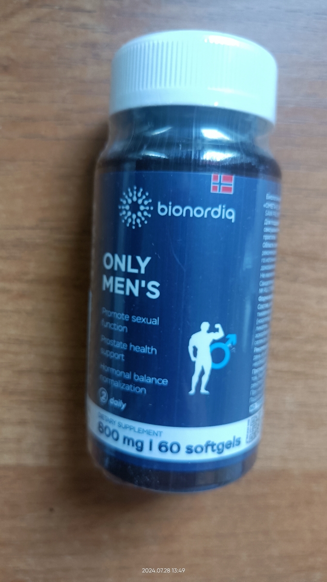 Фото покупателя №166 из 394: Комплекс витамины для мужчин Only Men's / 1020 mg / 60 капсул, отзыв на 5 из 5, Ozon, 28 июля 2024