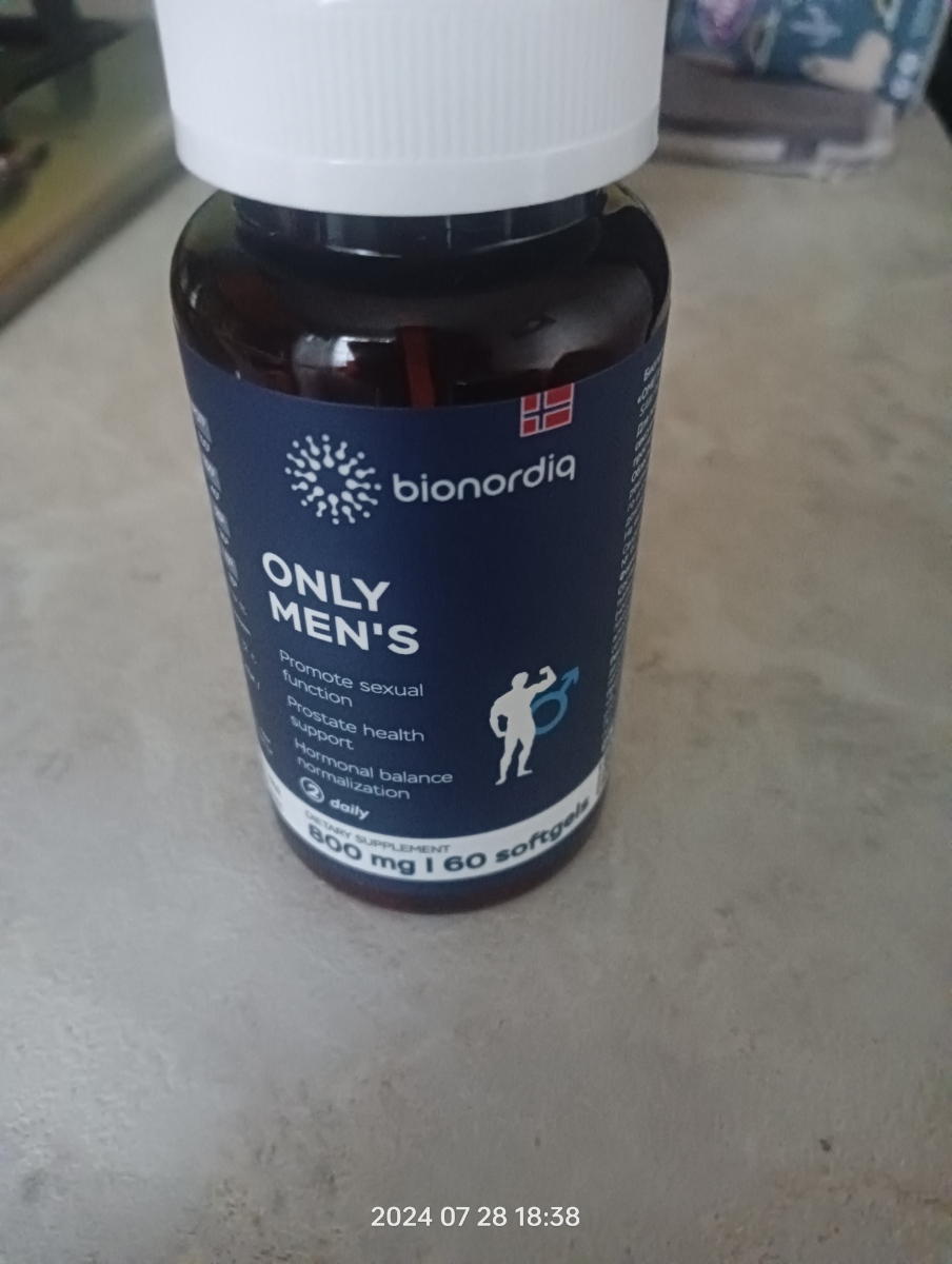 Фото покупателя №163 из 394: Комплекс витамины для мужчин Only Men's / 1020 mg / 60 капсул, отзыв на 5 из 5, Ozon, 28 июля 2024