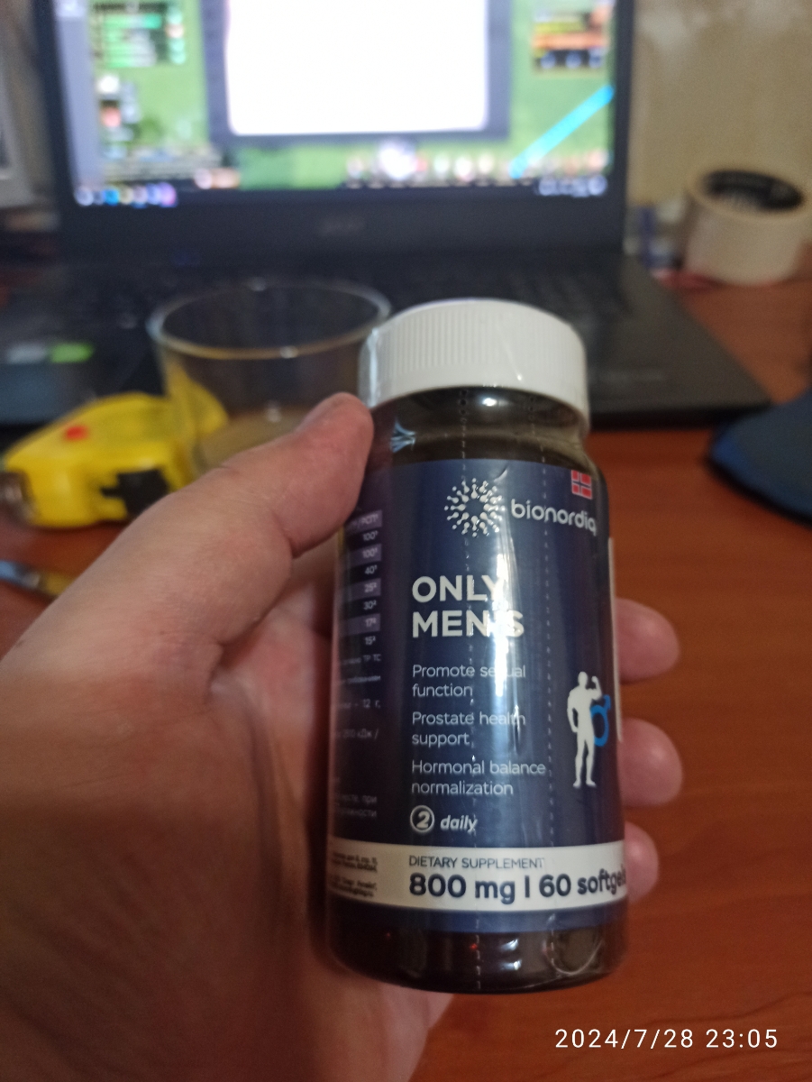 Фото покупателя №152 из 394: Комплекс витамины для мужчин Only Men's / 1020 mg / 60 капсул, отзыв на 5 из 5, Ozon, 29 июля 2024