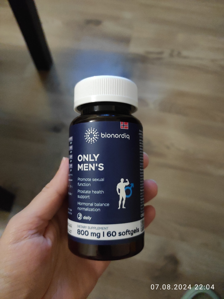 Фото покупателя №84 из 394: Комплекс витамины для мужчин Only Men's / 1020 mg / 60 капсул, отзыв на 5 из 5, Ozon, 7 августа 2024
