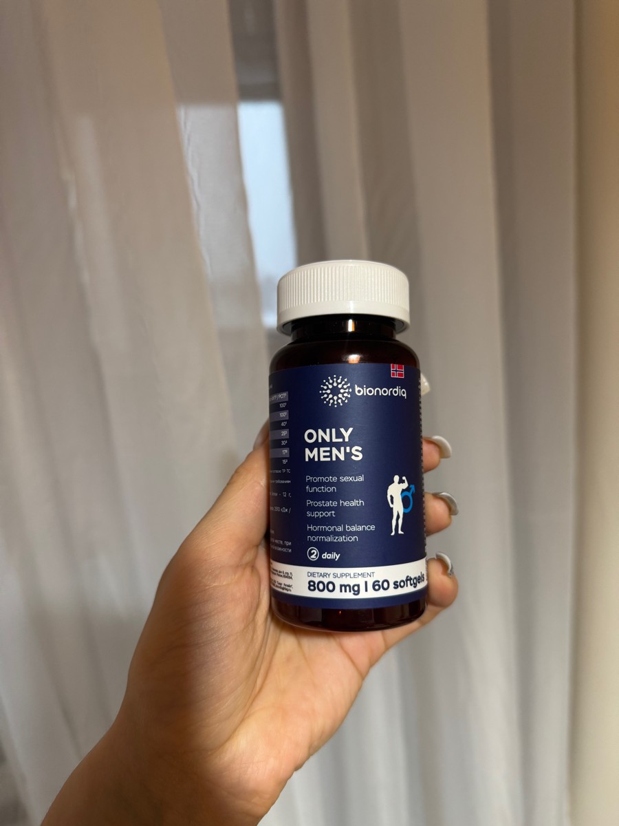 Фото покупателя №41 из 394: Комплекс витамины для мужчин Only Men's / 1020 mg / 60 капсул, отзыв на 5 из 5, Ozon, 18 января 2025