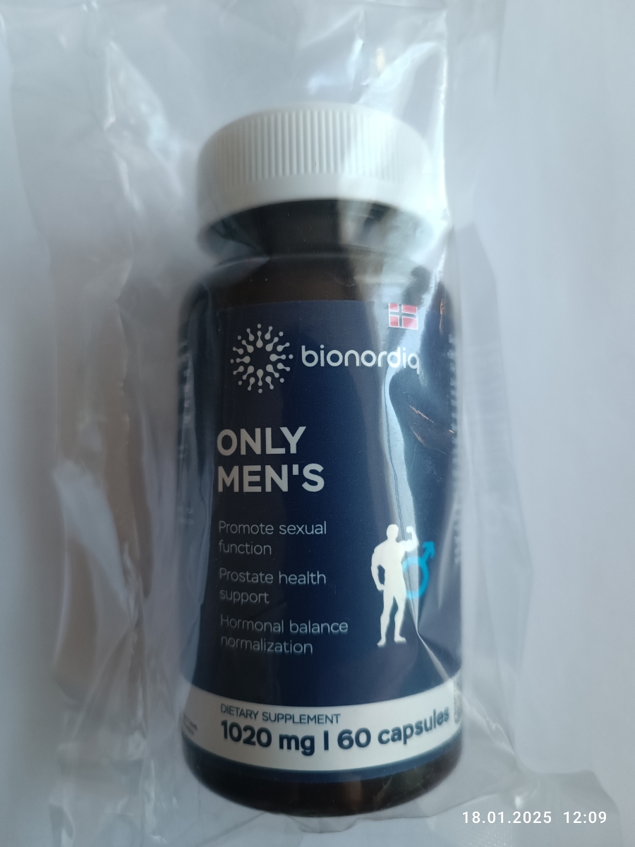 Фото покупателя №32 из 394: Комплекс витамины для мужчин Only Men's / 1020 mg / 60 капсул, отзыв на 4 из 5, Ozon, 18 января 2025