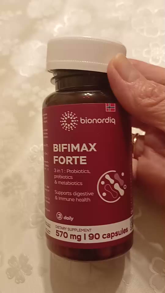 Кадр из видео покупателя №6 из 6: Пробиотик Bifimax Forte / 570 mg / 90 капсул, отзыв на 5 из 5, Ozon, 18 января 2025